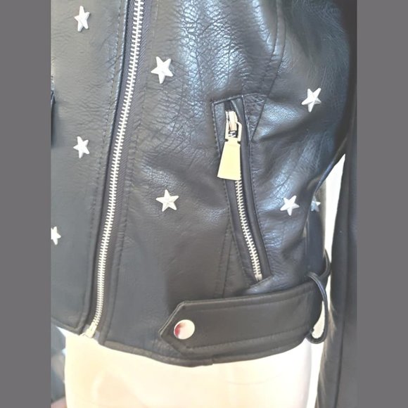 Romeo & Juliet Couture Faux Leather Moto Jacket - Picture 9 of 14